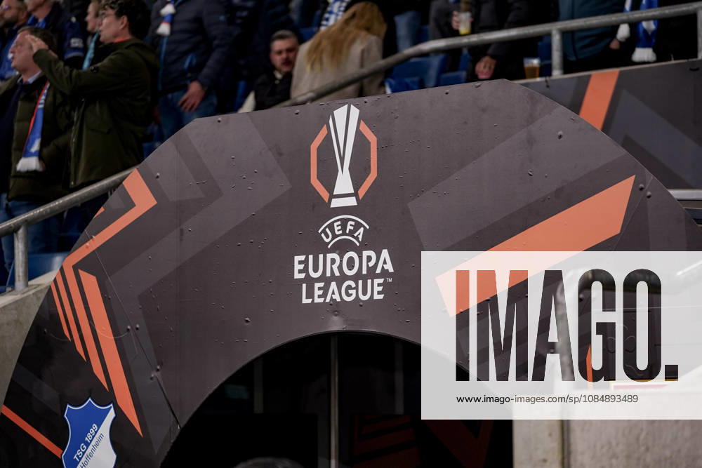 Germany Soccer Season 2026–2027, UEFA Europa League, Matchday 3, TSG 1899 Hoffenheim vs. Olympique Lyonnais, SNP Arena Sinsheim—Logo, Banner, Symbol, UEFA Europa League, Sinsheim, SNP Arena, Germany