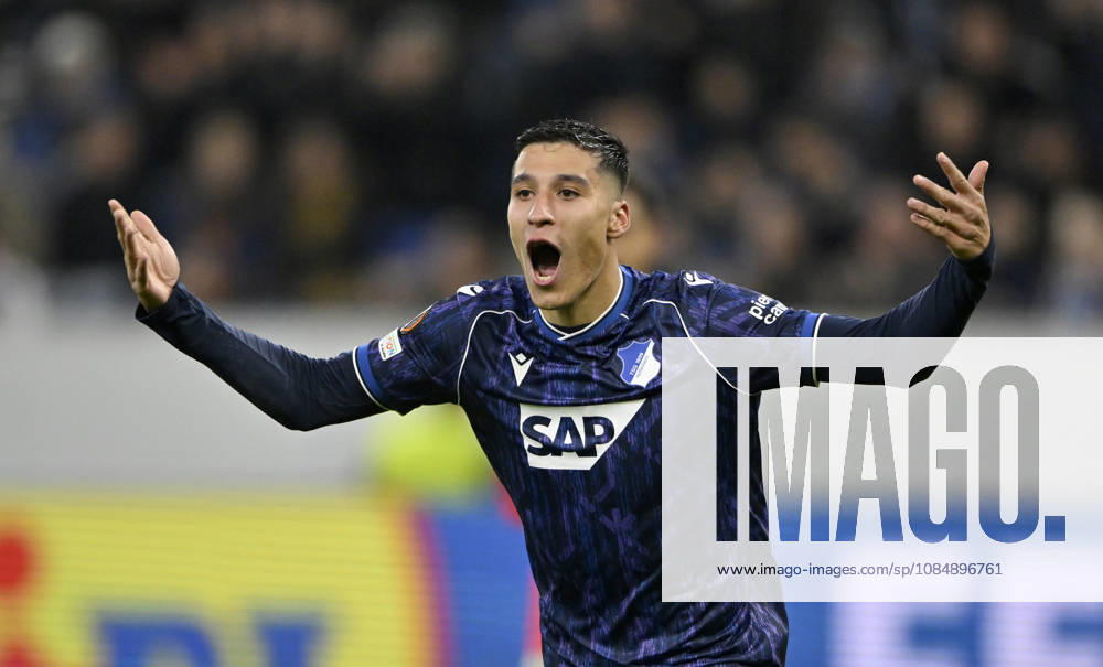 GOAL: 2–0 Adam Daghim, TSG 1899 Hoffenheim 14 Goal celebration: TSG 1899 Hoffenheim vs. Olympique Lyon, October 22, 2026. DFL regulations prohibit any use of photographs as image sequences AND OR QUASI-VIDEO TSG 1899 Hoffenheim vs. Olympique Lyon