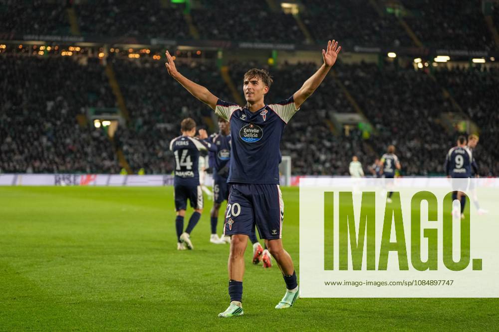 Javi Rodriguez of Celta Vigo celebrates after scoring to give Celta Vigo a 1-2 lead Celtic v Celta Vigo, UEFA Europa League, Football, Celtic Park, Glasgow, Scotland, UK - 22 Oct 2026Glasgow Celtic Park Scotland United Kingdom