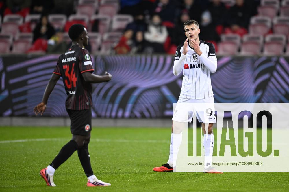 FC Midtjylland v Sint-Truidense VV - UEFA Conference League HERNING, DENMARK - OCTOBER 22 : Bazdar Samed forward of Sint-Truidense VV during the UEFA Conference League 2026 27 League Phase matchday 2 match between FC Midtjylland and Sint-Truidense VV on October 22, 2026 in Herning, Denmark, 22 10 2026 Herning Denmark