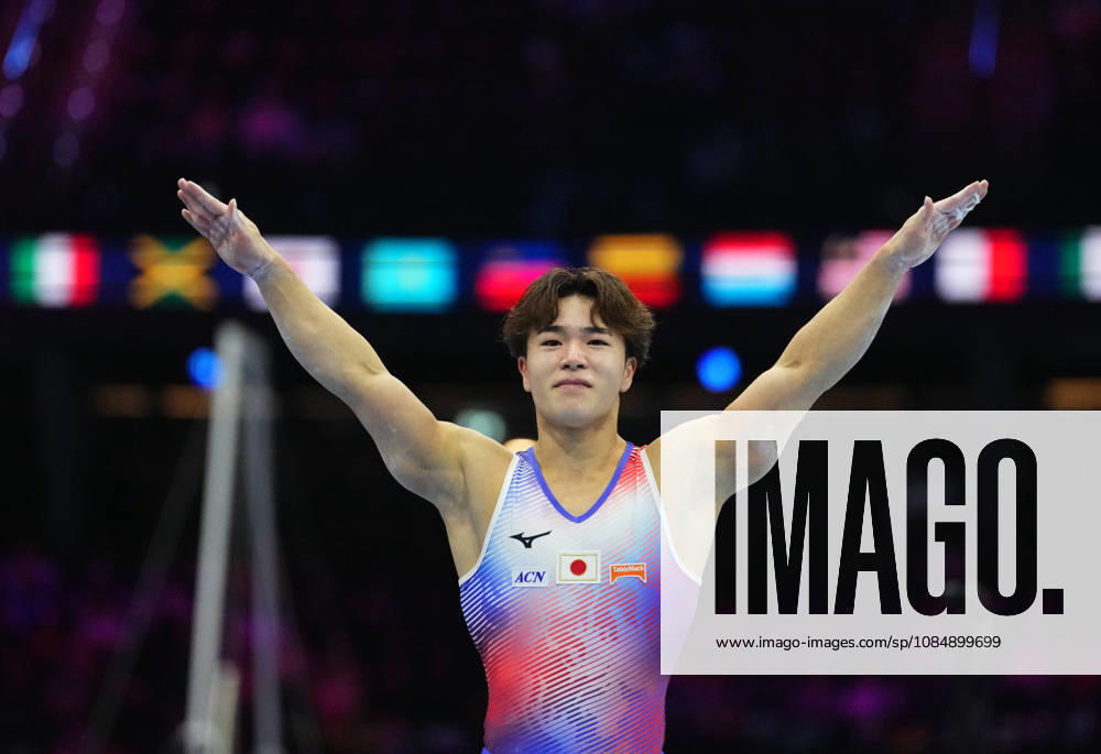 Shinnosuke Oka of Japan on the parallel bars during the artistic gymnastics competition on Day 6 of the World Championships at Ahoy in Rotterdam, Netherlands, on October 22, 2026. DeFodi Images