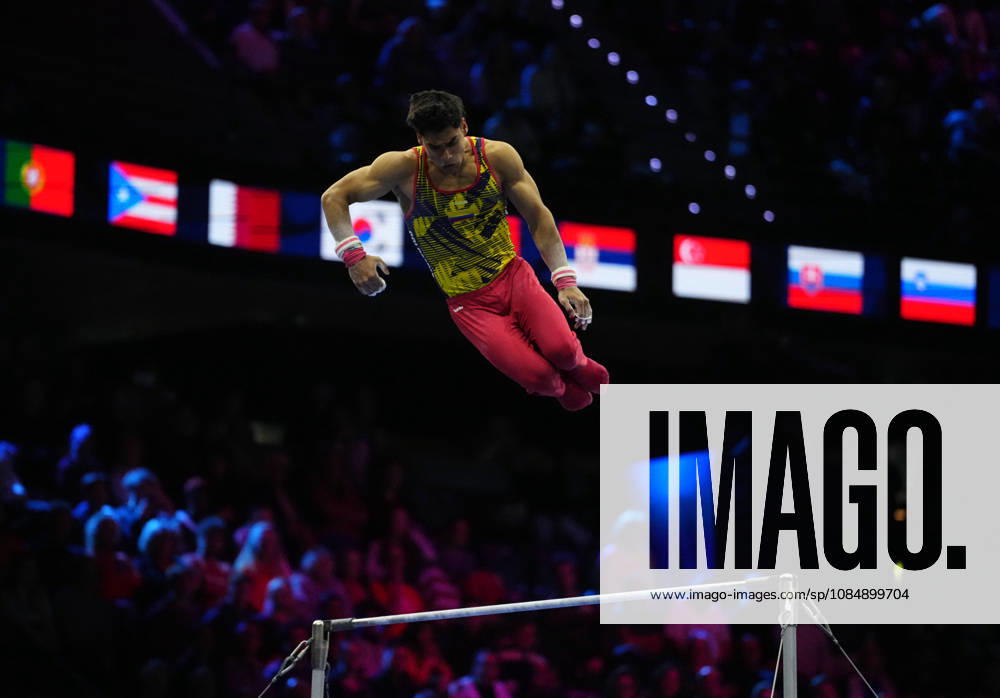 Angel Barajas of Colombia during the artistic gymnastics competition on Day 6 of the World Championships at Ahoy in Rotterdam, Netherlands, on October 22, 2026. DeFodi Images