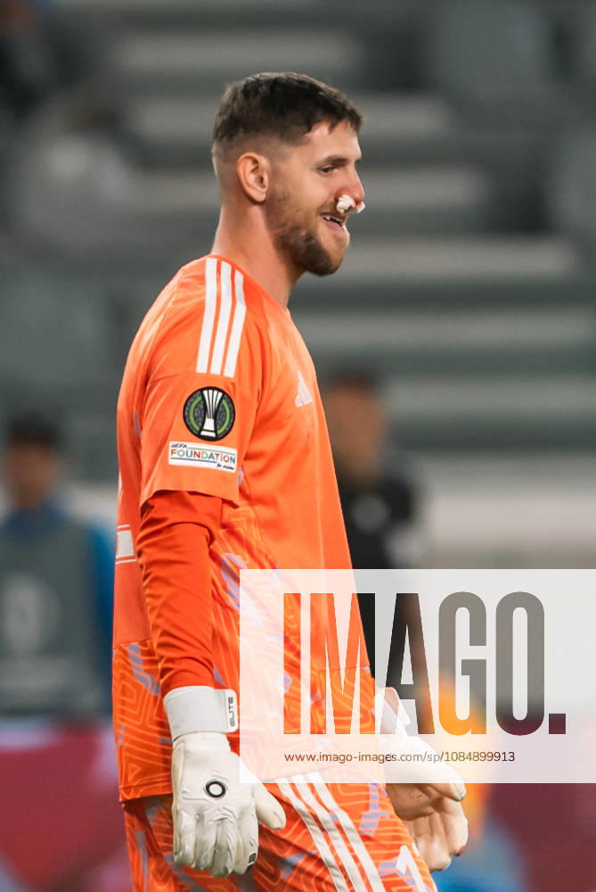 KENAN PIRIC 12 of Riga react during the Conference League Matchday 2 game between Pafos and Riga at Alpha Mega Stadium in Kolossi,Limassol,Cyprus on 22 of October 2026. Cyprus Sports - October 22, 2026 - ZUMAk195 20261022_znp_k195_044