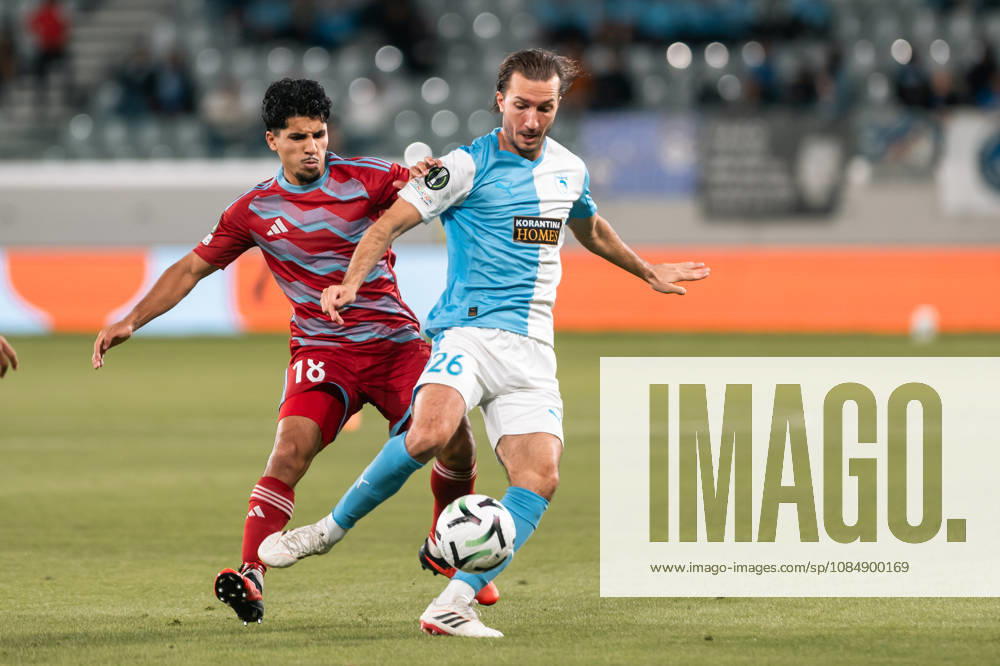 IVAN SUNJIC 26 of Pafos in action during the Conference League Matchday 2 game between Pafos and Riga at Alpha Mega Stadium in Kolossi,Limassol,Cyprus on 22 of October 2026. Limassol CYPRUS - ZUMAk195 20261022_znp_k195_045