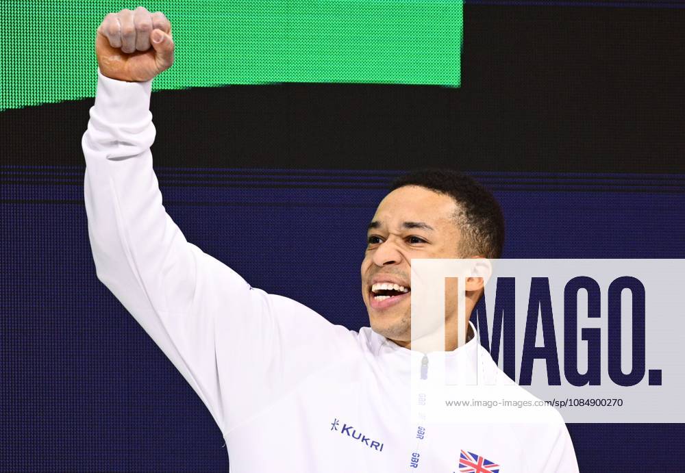 Netherlands Artistic Gymnastics World Championships 9270934 22.10.2026 Britain s bronze medallist Joe Fraser celebrates on the podium during the awards ceremony for the men s all-around final at the 2026 World Artistic Gymnastics Championships in Rotterdam, the Netherlands. Alexey Filippov Sputnik Rotterdam Netherlands