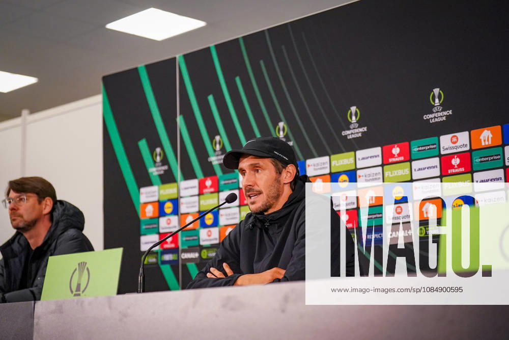 Soccer: UEFA Conference League 2026–2027, Matchday 2: AS Monaco vs. SC Freiburg, Stade Louis II, Monaco; Julian Schuster, SC Freiburg Coach; Press Conference; Media; Facial Expressions; Emotions