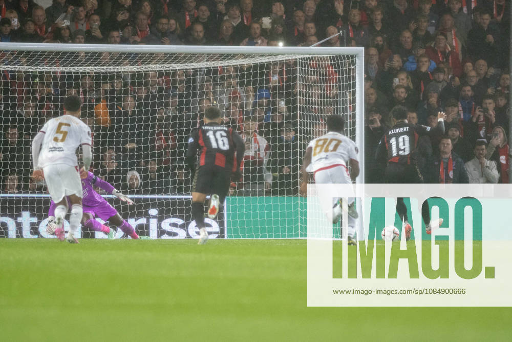 AFC Bournemouth v AC Milan, UEFA Europa League Justin Kluivert of Bournemouth scores their side s first goal (1-0) during AFC Bournemouth v AC Milan UEFA Europa League Matchday 3 at the Vitality Stadium, Bournemouth, England on 22 October 2026 Credit: Andy Thomas Every Second Media Editorial use only. All images are copyright Every Second Media Limited. No images may be reproduced without prior permission.