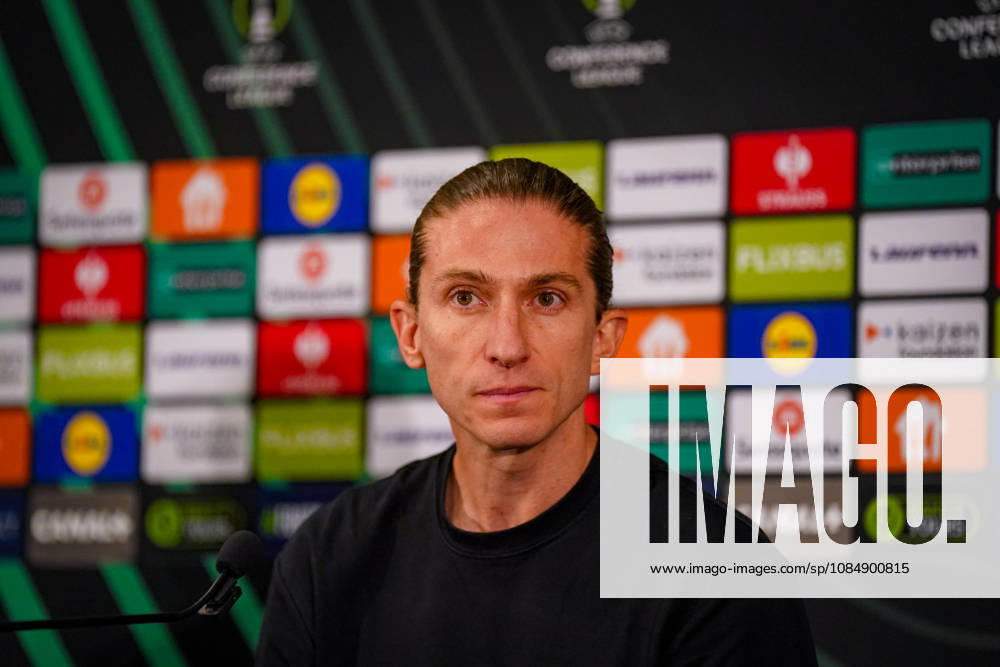 Soccer: UEFA Conference League 2026–2027, Matchday 2: AS Monaco vs. SC Freiburg, Stade Louis II, Monaco; Luis Filipe (Coach, AS Monaco); facial expressions, emotions, press conference, media