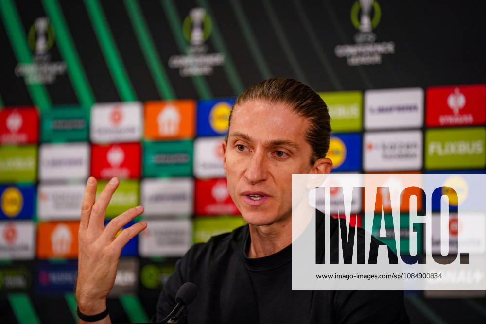 Soccer: UEFA Conference League 2026–2027, Matchday 2: AS Monaco vs. SC Freiburg, Stade Louis II, Monaco; Luis Filipe (Coach, AS Monaco); facial expressions, emotions, press conference, media