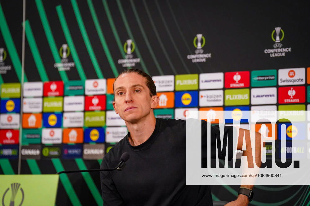 Soccer: UEFA Conference League 2026–2027, Matchday 2: AS Monaco vs. SC Freiburg, Stade Louis II, Monaco; Luis Filipe (Coach, AS Monaco); facial expressions, emotions, press conference, media