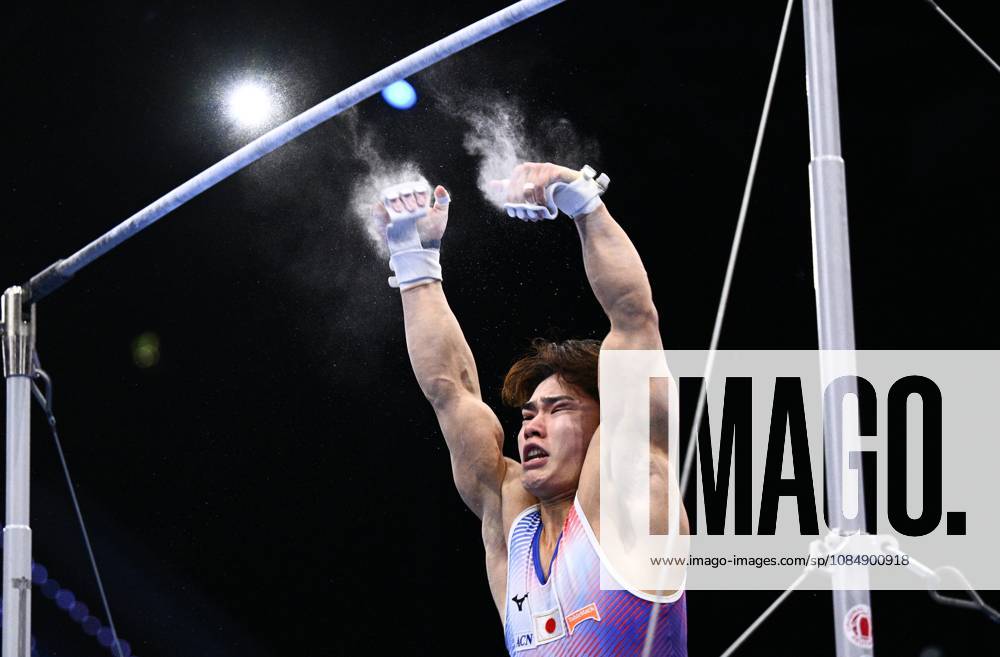 Netherlands Artistic Gymnastics World Championships 9270953 22.10.2026 Japan s Shinnosuke Oka falls as he competes on the horizontal bar during the men s all-around final at the 2026 World Artistic Gymnastics Championships in Rotterdam, the Netherlands. Alexey Filippov Sputnik Rotterdam Netherlands