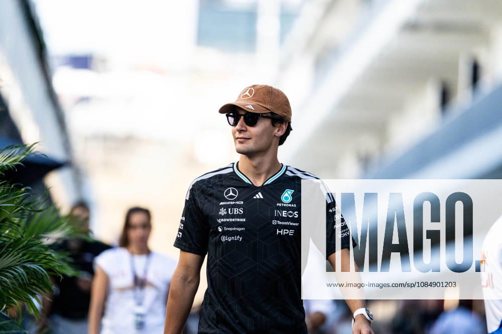 F1 - UNITED STATES GRAND PRIX 2026 RUSSELL George (gbr), Mercedes AMG F1 Team W17, portrait during the 2026 Formula 1 United States Grand Prix, 18th round of the 2026 Formula One World Championship, WM, Weltmeisterschaft from October 23 to 25, 2026 on the Circuit of the America, in Austin, Texas, United States of America - AustinUnited States