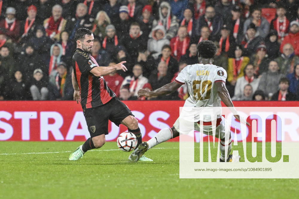 AFC Bournemouth v AC Milan, UEFA Europa League Lewis Cook of Bournemouth and Yunus Musah of Milan battle for the ball during AFC Bournemouth v AC Milan UEFA Europa League Matchday 3 at the Vitality Stadium, Bournemouth, England on 22 October 2026 Credit: Andy Thomas Every Second Media Editorial use only. All images are copyright Every Second Media Limited. No images may be reproduced without prior permission.