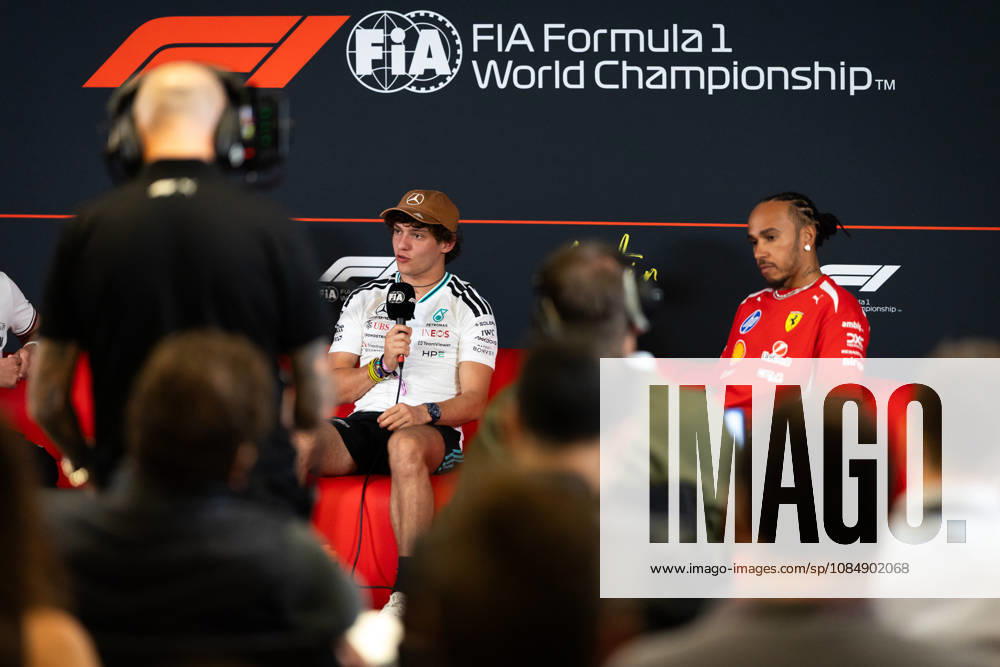F1 - UNITED STATES GRAND PRIX 2026 KIMI ANTONELLI Andrea (ita), Mercedes AMG F1 Team W16, portrait, HAMILTON Lewis (gbr), Scuderia Ferrari SF-26, portrait during the 2026 Formula 1 United States Grand Prix, 18th round of the 2026 Formula One World Championship, WM, Weltmeisterschaft from October 23 to 25, 2026 on the Circuit of the America, in Austin, Texas, United States of America - AustinUnited States