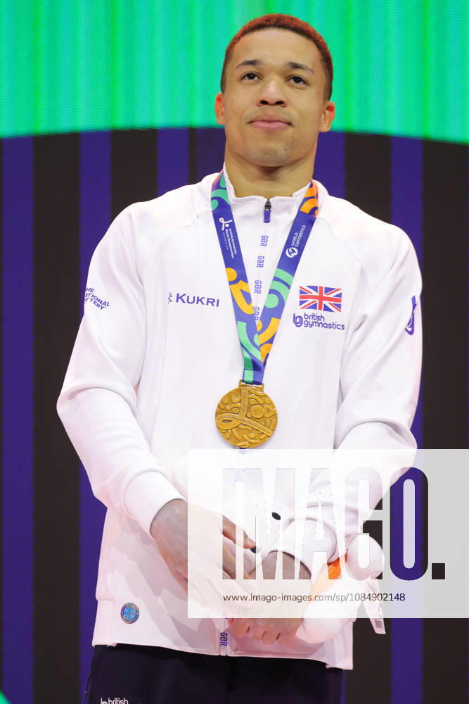 Joe Fraser, GBR, after the all-around final at the 2026 World Championships in Rotterdam on October 22, 2026