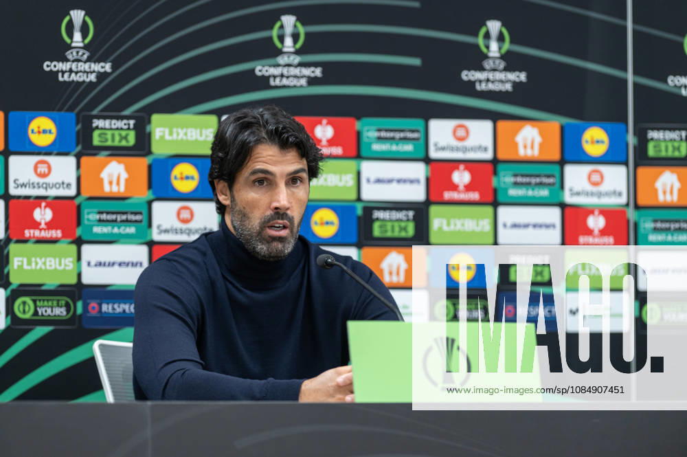 Inter Club Escaldes v Universitatae Craiova - UEFA Conference League Filipe Coelho, head coach of Universitatea Craiova, speaks during a press conference, PK, Pressekonferenz following the UEFA Conference League match between Inter Club d Escaldes and Universitatea Craiova at New FAF Stadium in Encamp, Andorra, on October 22, 2026. Encamp Andorra Andorra