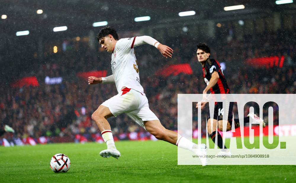 Davide Bartesaghi of AC Milan. AFC Bournemouth v AC Milan, UEFA Europa League, Football, Vitality Stadium, Bournemouth, UK - 22 Oct 2026Bournemouth Vitality Stadium United Kingdom