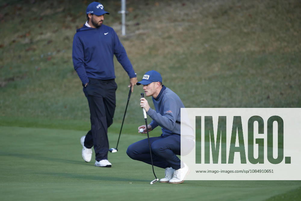 Oct 23, 2026-Cheonan, South Korea-Ben SCHMIDT of England react before Putt a Ball on 4th Green during a DP World Tour Genesis Championship at Woo Jeong Hills CC in Cheonan, South Korea. DP World Tour Genesis Championship Round2 - ZUMAr168 20261023_aap_r168_062