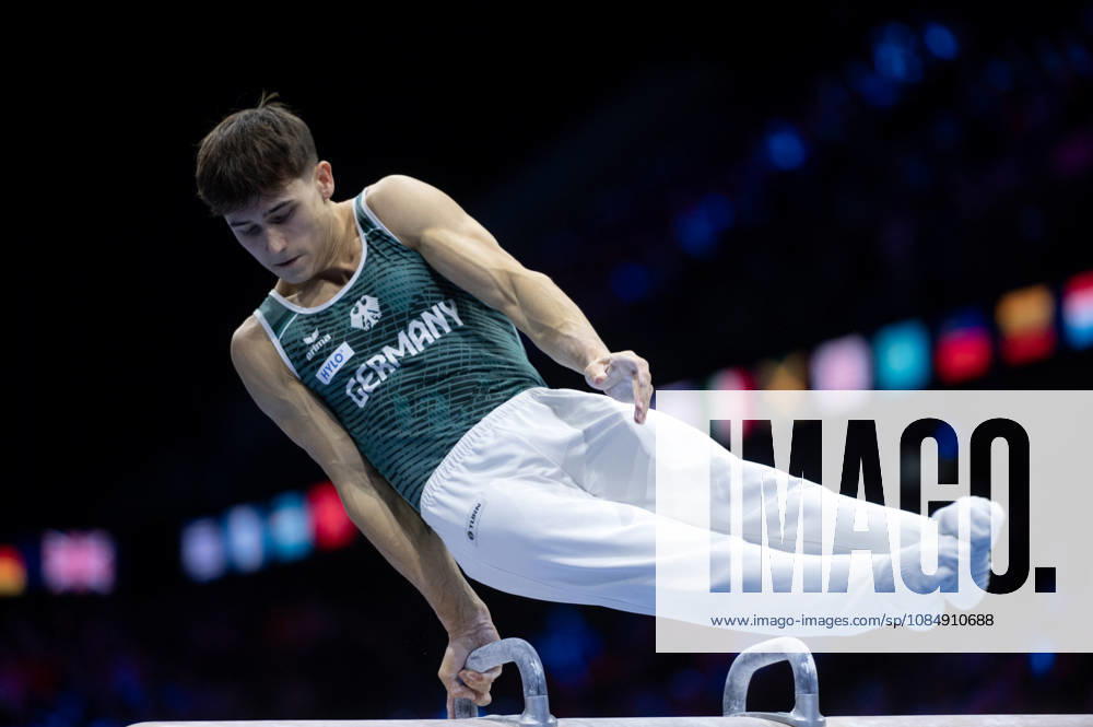 Rotterdam The Netherlands 23rd October 2026 World Championships artistic gymnastics. Pommel Horse Timo Eder (GER) turnen