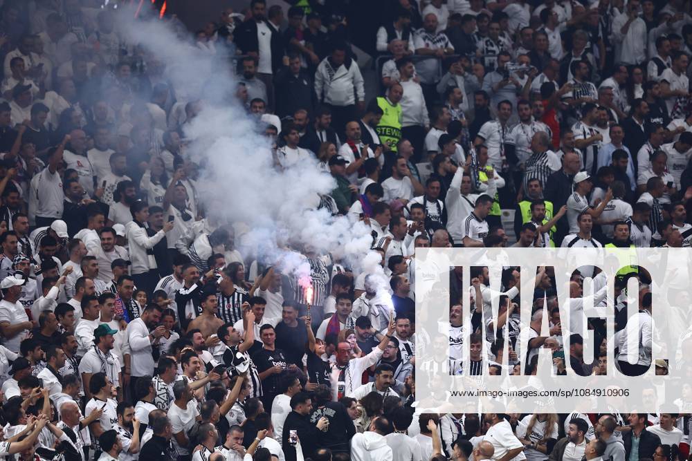 Fan of Besiktas let off flares Besiktas v Crystal Palace, UEFA Europa League, Football, Tupras Stadium, Istanbul, Turkey - 22 Oct 2026Istanbul Tupras Stadium Turkey