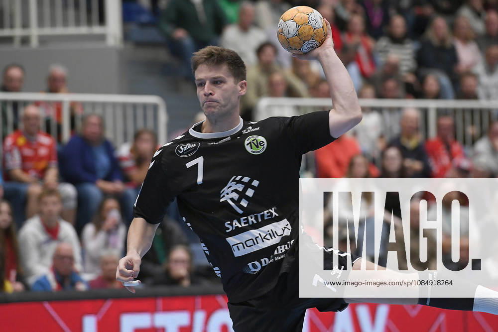 Handball Bundesliga, Matchday 8: TuSEM Essen vs. TV Emsdetten on October 19, 2026, at Sportpark Am Hallo in Essen. Yannick Terhaer, Emsdetten xRx