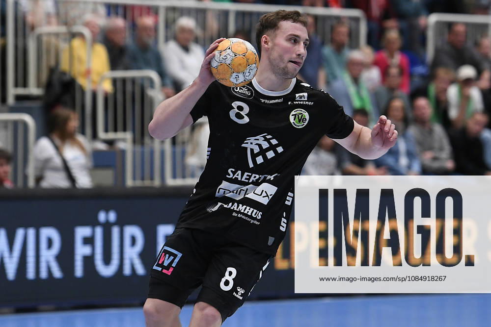 2nd Handball Bundesliga, Matchday 8: TuSEM Essen vs. TV Emsdetten on October 19, 2026, at Sportpark Am Hallo in Essen; Bjarne Budelmann, Emsdetten xRx