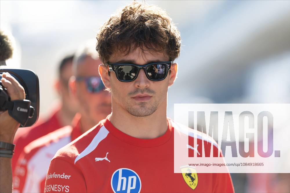 23rd October 2026; Circuit of the Americas, Austin, United States; Formula 1, United States Grand Prix, Free Practice Day; Charles Leclerc (16) of Monaco and Scuderia Ferrari HP walks in the paddock BobxKupbens