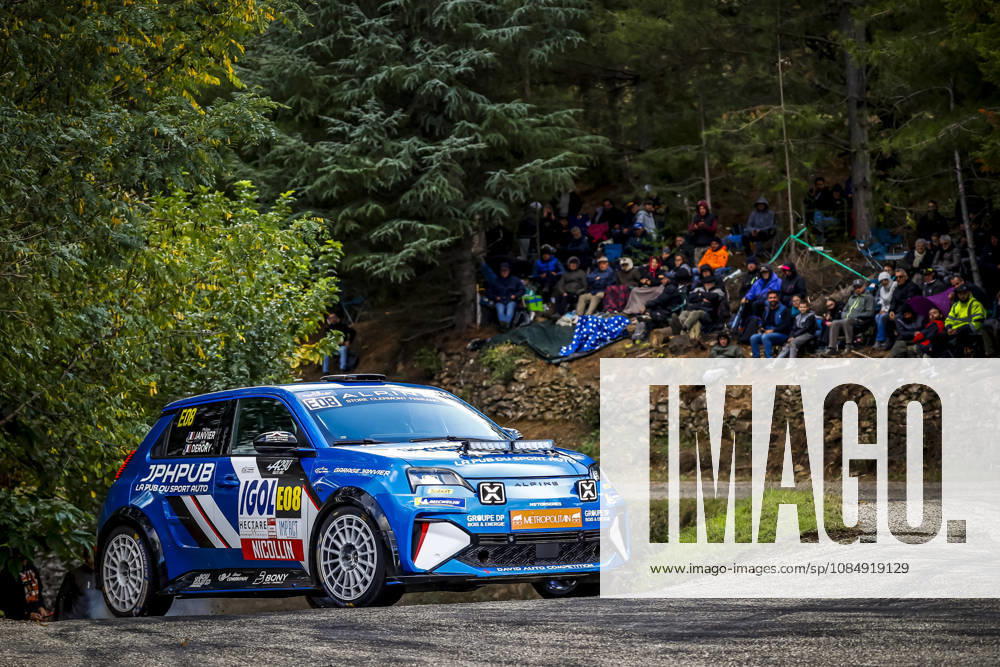 AUTO - CRITERIUM DES CEVENNES 2026 E8 JANVIER Philippe, DERORY Julie, Alpine A290 Rallye, action during the Critérium des Cévennes 2026, 8th round of the Championnat de France des Rallyes 2026, from October 23 to 24, 2026 in Brissac, France -