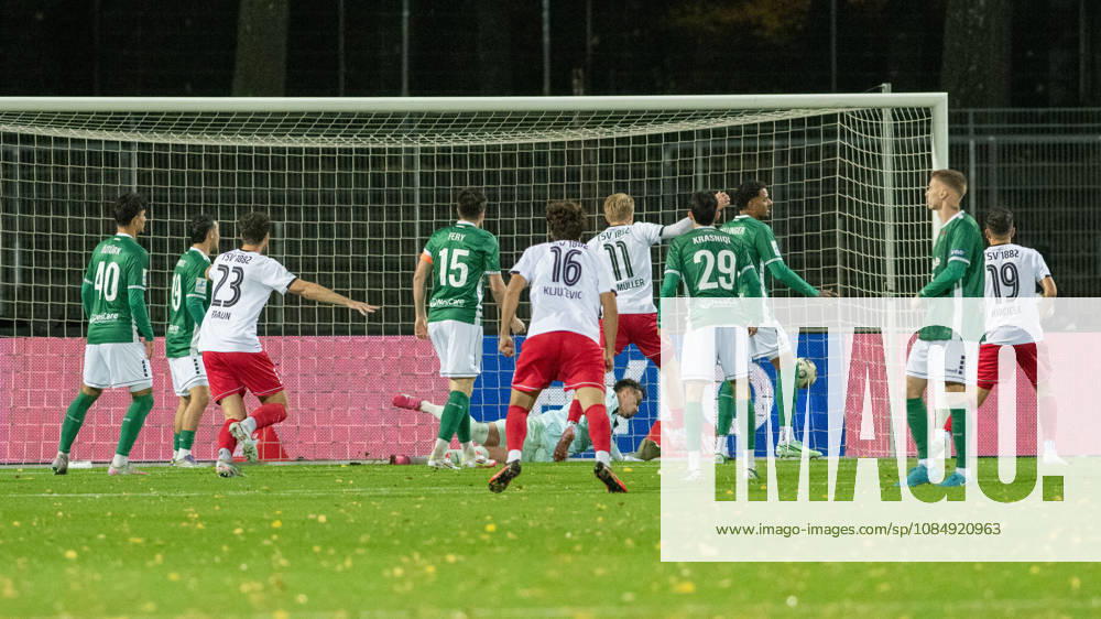FC Schweinfurt 1905 vs. TSV Landsberg, Sachs-Stadion Football, Regionalliga Bayern FC Schweinfurt 1905 vs. TSV Landsberg 23 Oct 2026 Sachs-Stadion , Schweinfurt, Germany Image: Lukas Bettrich (TSV) scoring the 0:1 goal in the 2nd minute. DFL REGULATIONS PROHIBIT ANY USE OF PHOTOGRAPHS AS IMAGE SEQUENCES AND OR QUASI-VIDEO