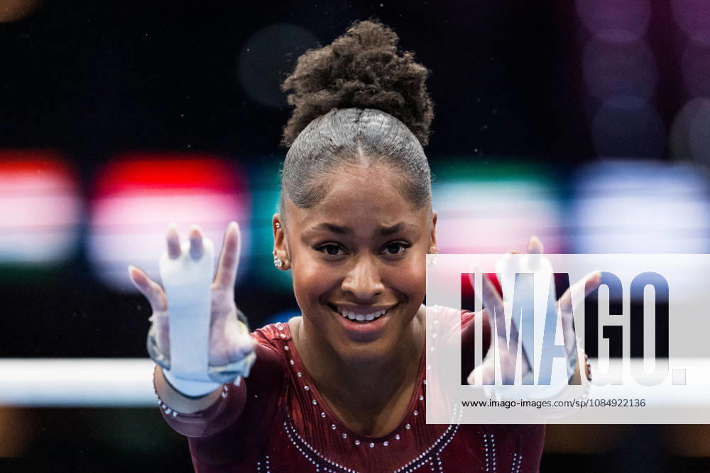 Skye Blakely of the U.S. competes on the uneven bars during the women’s all-around final on day seven of the 2026 Artistic Gymnastics World Championships on October 23, 2026 in Rotterdam. Photo by Joel Marklund, BILDBYRÅN, code JM JM0864 bbeng artistic gymnastics gymnastics world championships women’s all-around final