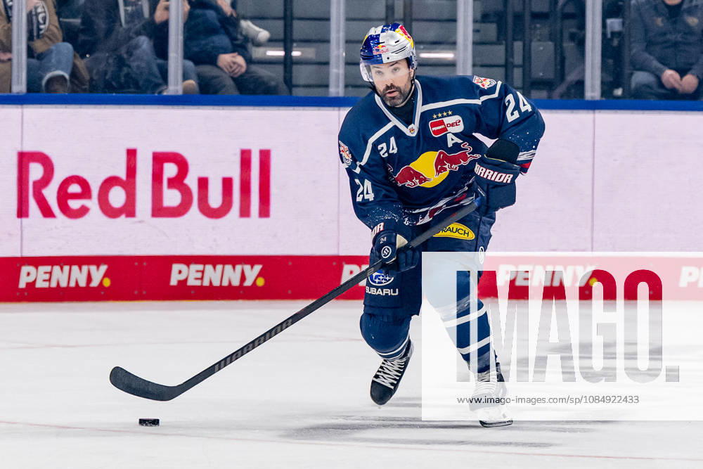Ryan Murphy, EHC Red Bull Munich, 24 (GER), EHC Red Bull Munich vs. Iserlohn Roosters, DEL, 2026–2027 season, Matchday 11, October 23, 2026. Photo: HMB Media, Franz Feiner