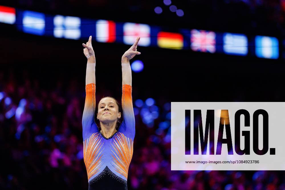 ROTTERDAM - Naomi Visser (NED) during the all-around final at the World Gymnastics Championships in Ahoy Rotterdam. IRIS VAN DEN BROEK ANP ANPxSportx IVx 573388004 originalFilename: 573388004