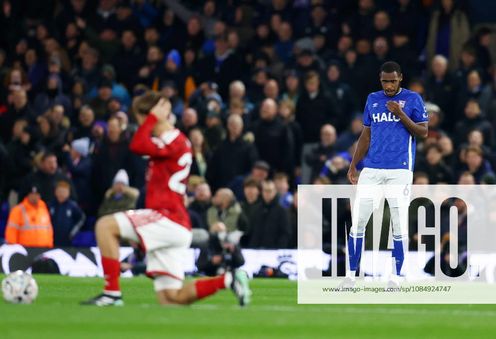 Ipswich, England, 23rd October 2026. Issa Diop of Ipswich Town stands as others take the knee to promote anti racism during the Ipswich Town vs Nottingham Forest Premier League match at Portman Road, Ipswich. Picture credit should read: Paul Terry Sportimage . SPI_008_PT_Ipswich_Forest SPI-5093-0009