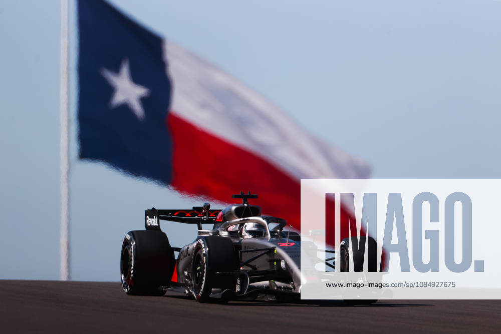 F1 Grand Prix Of USA - FP1 Nico Hulkenberg stands in front of the Texas flag during the first of three practice sessions, FP1, ahead of the Formula 1 MSC Cruises United States Grand Prix at Circuit of the Americas in Austin, Texas, United States, on October 23, 2026. Austin, Texas Texas United States