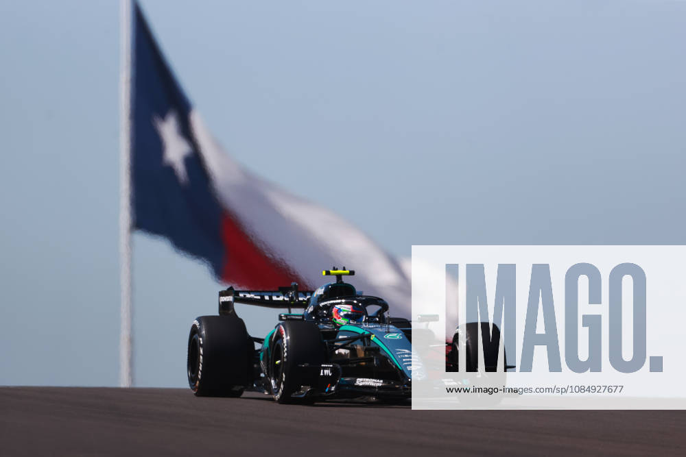 F1 Grand Prix Of USA - FP1 Kimi Antonelli stands in front of the Texas flag during the first of three practice sessions, FP1, ahead of the Formula 1 MSC Cruises United States Grand Prix at Circuit of the Americas in Austin, Texas, United States, on October 23, 2026. Austin, Texas Texas United States