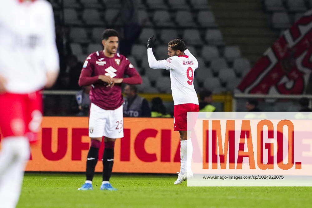 Monza’s Gustavo Varela celebrates after scoring the goal 1-1 for his team during the Serie A soccer match between Torino FC and AC Monza at the Stadio Olimpico Grande Torino in Turin, Italy - October 23, 2026. - Soccer