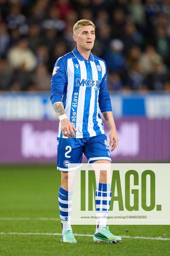 Nicolas Valentini of Deportivo Alaves looks on during the LaLiga EA Sports match between Deportivo Alaves and Malaga CF at Mendizorrotza on October 23, 2026, in Vitoria, Spain. Vitoria Spain - ZUMAa181 20261023_zaa_a181_013