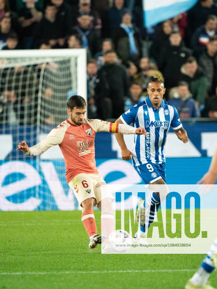 ESP LaLiga EA Sports: Deportivo Alavés vs. Málaga CF — Ramón Enríquez of Málaga during the LaLiga EA Sports match between Deportivo Alavés and Málaga CF, played at Mendizorroza Stadium in Vitoria-Gasteiz on October 23, 2026, in Spain. VITORIA-GASTEIZ, Spain. Soccer