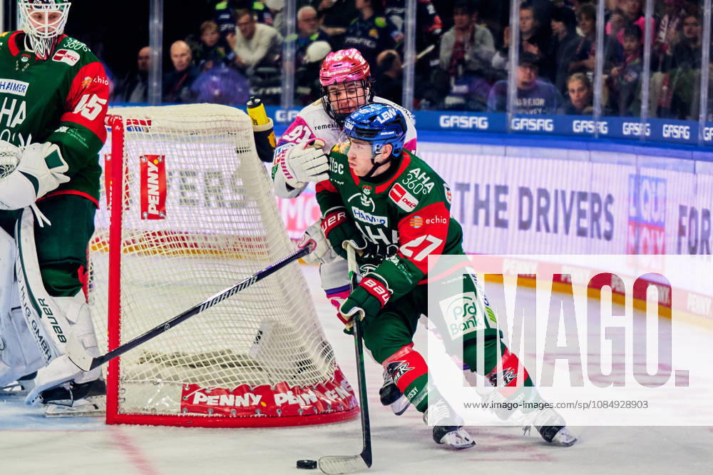 Tobias Ancicka, Augsburger Panther, 45; Tobias Krestan, Eisbären Berlin, 91; Kyle Mayhew, Augsburger Panther, 27; GER, Eisbären Berlin vs. Augsburger Panther, Men s Ice Hockey, German Ice Hockey League (DEL), 2026–27 season, Matchday 11, October 23, 2026, GER, Eisbären Berlin vs. Augsburg Panthers, Men’s Ice Hockey, German Ice Hockey League, DEL, 2026–27 Season, Matchday 11, Berlin