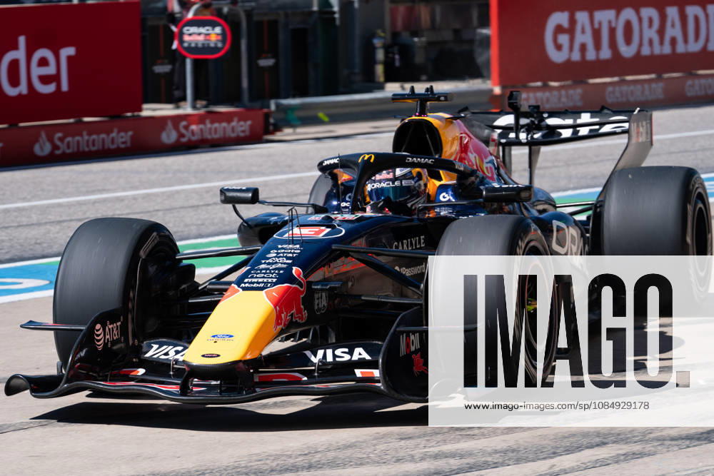 AUSTIN, UNITED STATES, OCT 23: Max Verstappen of the Netherlands driving the (3) Oracle Red Bull Racing RB22 during the practice ahead of the F1 Grand Prix of United States at Circuit of The Americas on October 23, 2026 in Austin, Texas (photo by Richard Callis Sports Press Photo)