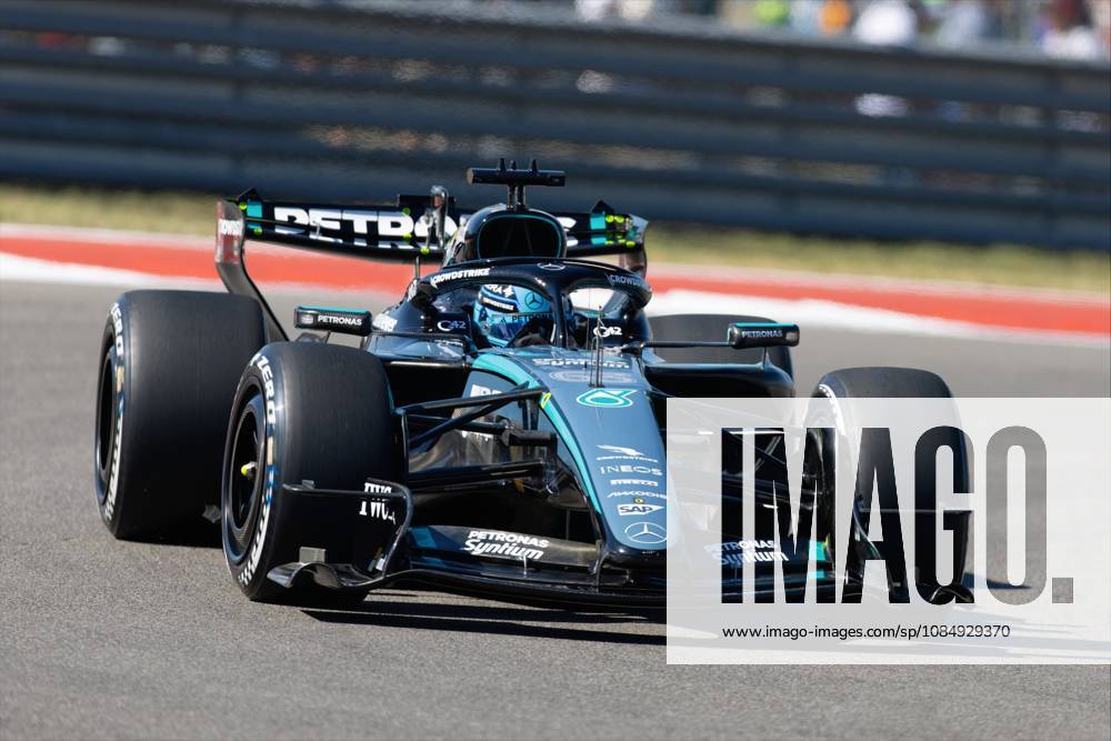 23rd October 2026; Circuit of the Americas, Austin, United States; Formula 1, United States Grand Prix, Free Practice Day; George Russell (63) of Great Britain and Mercedes-AMG PETRONAS Formula One Team during Free Practice 1 BobxKupbens