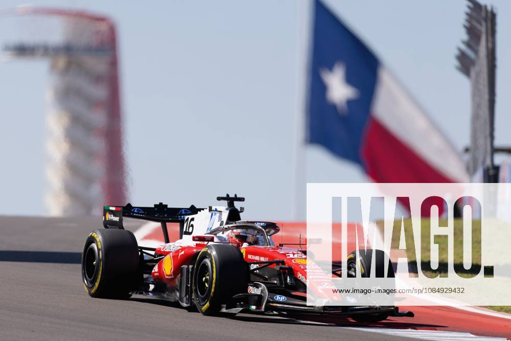 23rd October 2026; Circuit of the Americas, Austin, United States; Formula 1, United States Grand Prix, Free Practice Day; Charles Leclerc (16) of Monaco and Scuderia Ferrari HP during Free Practice 1 BobxKupbens