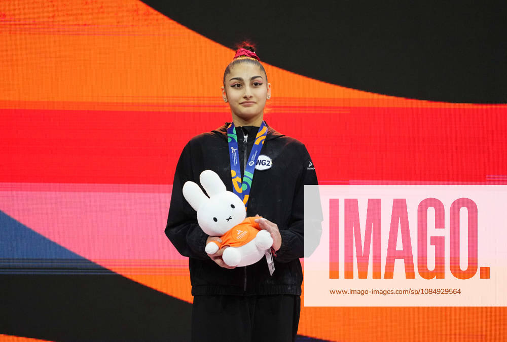 Liudmila Roshchina wins silver in the Women s All-Around Final during the Artistic Gymnastics competition on Day 7 of the World Championships at Ahoy in Rotterdam, Netherlands, on October 23, 2026. DeFodi Images