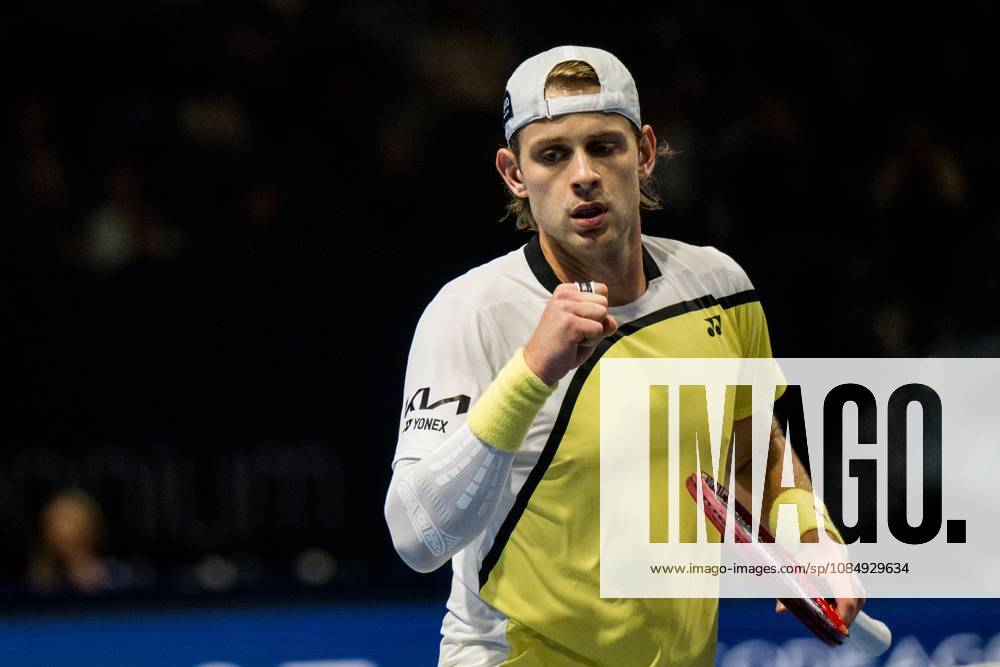 Zizou Bergs of Belgium celebrates during the European Open ATP, Tennis Herren tennis tournament in Brussels, on Friday 23 October 2026. This year s edition of the tournament is taking place from 17 to 25 October JASPERxJACOBS x190798010x