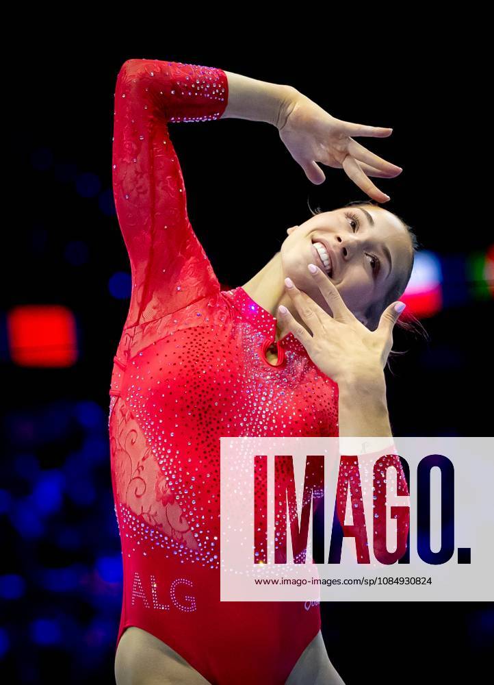 ROTTERDAM - Kaylia Nemour (ALG) in action during the all-around final at the World Gymnastics Championships in Rotterdam Ahoy. IRIS VAN DEN BROEK ANP ANPxSportx IVx 573403181 originalFilename: 573403181