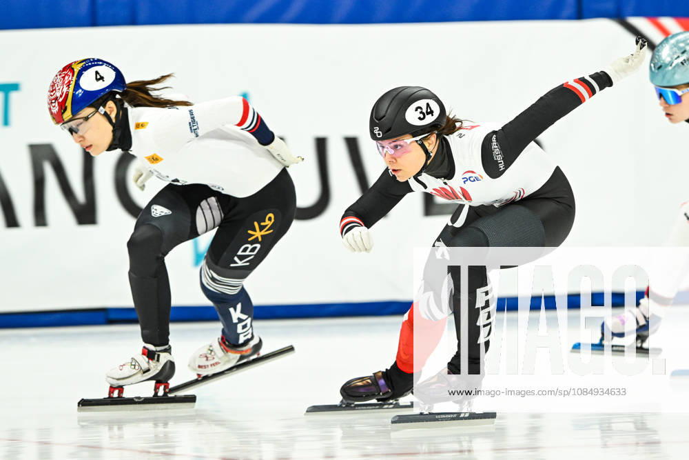 2026-10-23 - World Tour 1 VANCOUVER, CAN - OCTOBER 23: Nikola Mazur of Poland, Minjeong Choi of South Korea during the World Tour 1 at Pacific Coliseum on October 23, 2026 in Vancouver, Can. Vancouver Pacific Coliseum Can Content not available for redistribution in The Netherlands directly or indirectly through any third parties.