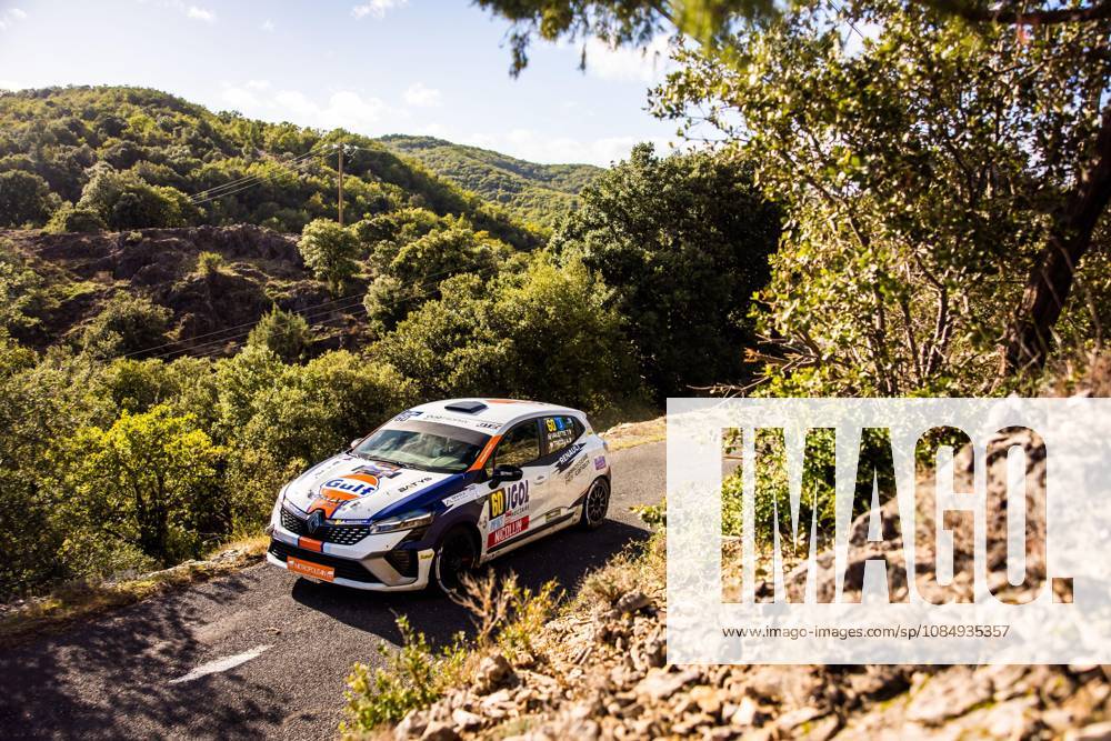 AUTO - CRITERIUM DES CEVENNES 2026 60 VALETTE Tanguy, TRICOU Alexandre, Renault Clio Rally5, action during the Critérium des Cévennes 2026, 8th round of the Championnat de France des Rallyes 2026, from October 23 to 24, 2026 in Brissac, France - BrissacFrance