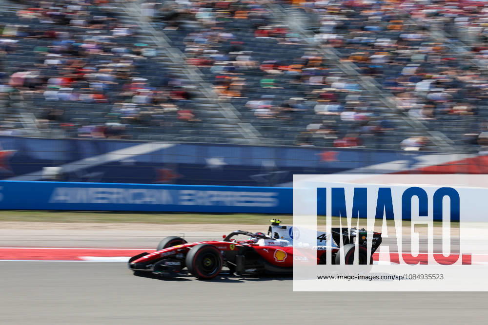 Lewis Hamilton from UK, driving the (44) Scuderia Ferrari HP SF-26 Ferrari during United States Grand Prix - Austin - Friday - Free Practice 1 at Circuit of the Americas (COTA) in Austin. Italy Sports - October 23, 2026 - ZUMAm313 20261023_zsp_m313_012