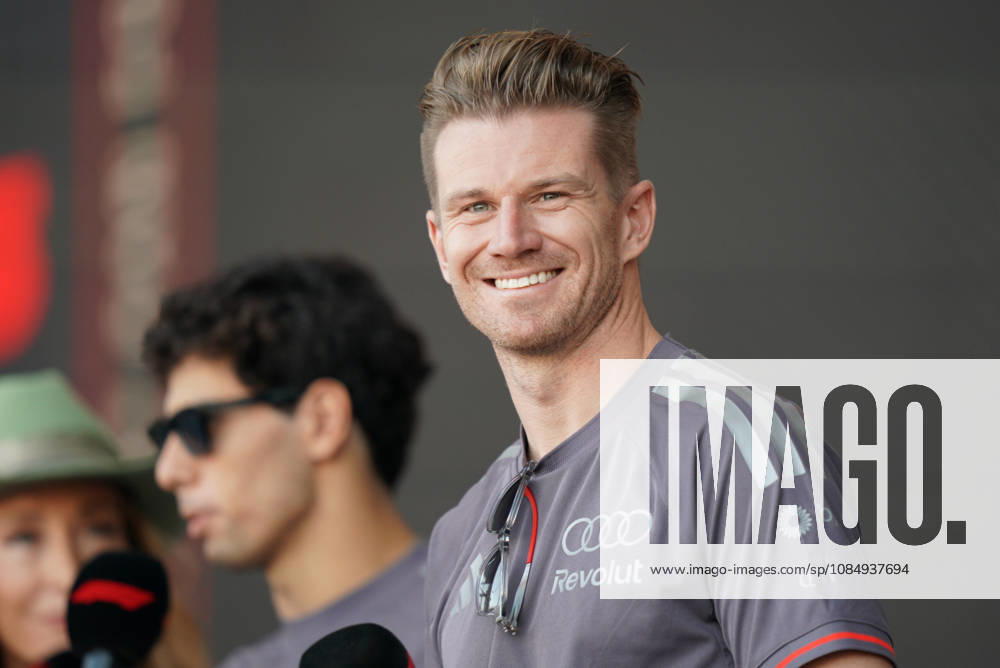 23rd October 2026; Circuit of the Americas, Austin, United States; Formula 1, United States Grand Prix, Free Practice Day; Nico Hulkenberg (27) of Germany and Audi Revolut F1 Team at the F1 Fan Forum JackxMackenzie