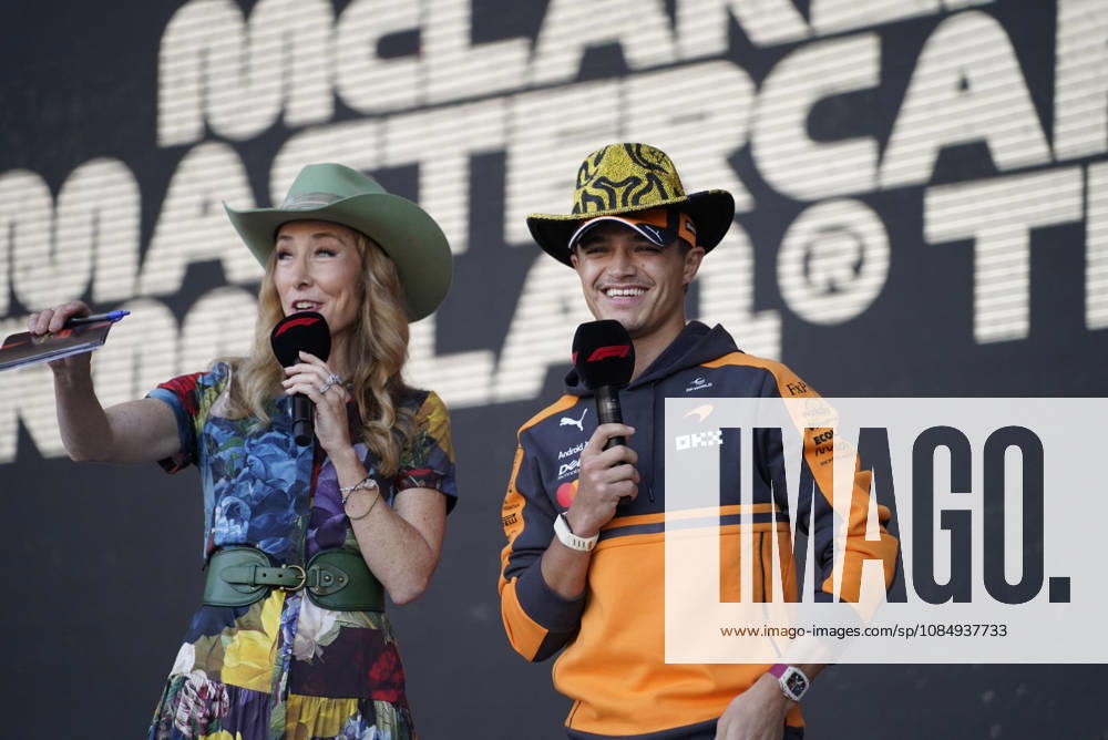 23rd October 2026; Circuit of the Americas, Austin, United States; Formula 1, United States Grand Prix, Free Practice Day; Lando Norris (1) of Great Britain and McLaren Mastercard F1 Team at the F1 Fan Forum JackxMackenzie